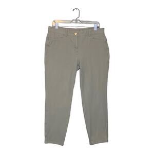 Chico's slimming beige capri stretch jeans size 2 - large